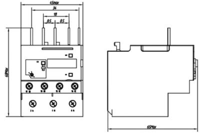 MR2K0302 | ТЕПЛОВОЕ РЕЛЕ ПЕРЕГРУЗКИ MR2K 0,16-0,25A, Systeme Electric