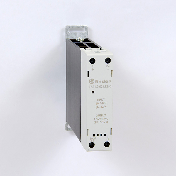771190248250 | Реле 77 серия, 1 НО, выход 230В AC, управ. 24В DC, 20A, перекл. при пересечении нуля, 5 шт, Finder