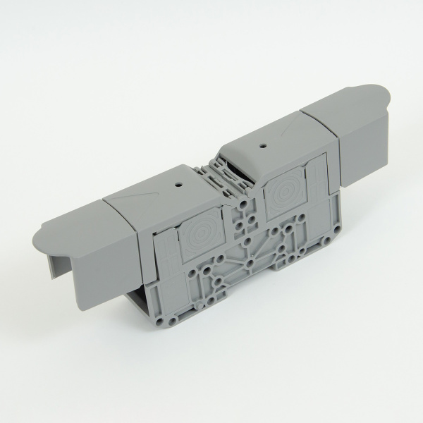 1030088 | Силовой клеммник на DIN-рейку 150 мм², болт M12, серый, Onka
