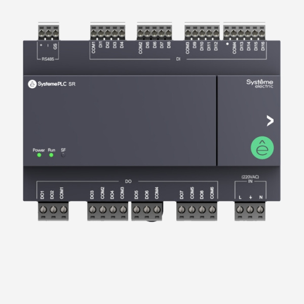 ZR1PA00P7 | Интеллектуальное реле SR1; 220 VAC; 24 IO: 16 DI, 8 DO (реле); 1xRS485, Systeme Electric