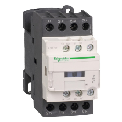 LC1DT40B7 | Контактор, серия Tesys D, 4P (4 НО), 40 А, AC1, 1 НО +1 НЗ, 24В AC, Под винт, Schneider Electric