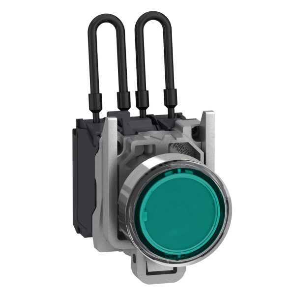 XB4BW23B5 | Кнопка с подсветкой 24В AC/DC с возвратом, зелёная, Schneider Electric