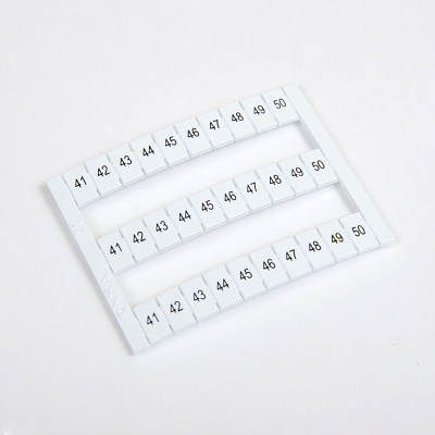 1060381 | Горизонт. марк-ка (41-50), для MRK 2,5. MRK 4S. OPK 2,5. OPK 4S. 1 лист - 30 шт., Onka 