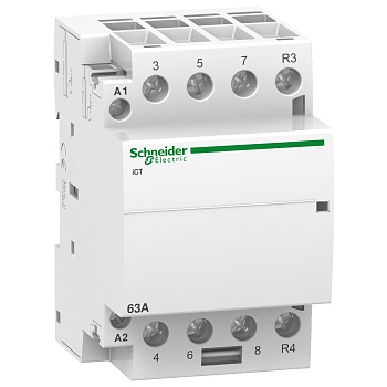 A9C20869 | Модульный контактор, серия iCT, 3НО, 1НЗ, 63А, управление 220…240В AC, Schneider Electric