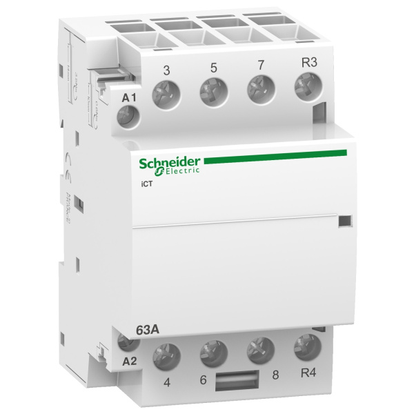 A9C20869 | Модульный контактор, серия iCT, 3НО, 1НЗ, 63А, управление 220…240В AC, Schneider Electric