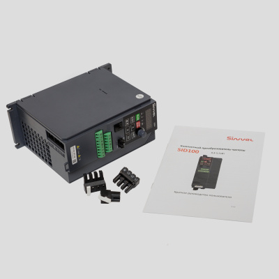 SID100-2R2-2B | Преобразователь частоты SID100, 2,2кВт - 150%, 1ф/3ф 220В, тормозной модуль, Sinvel