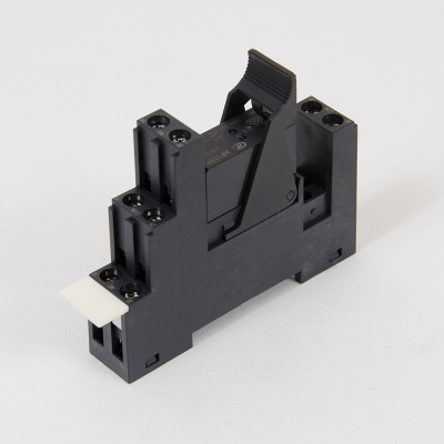 HF115-024DC-2 | Комплект реле: колодка винт;пластик.клипса;маркер + реле Hongfa 2CO 8A; AgNi; катушка 24B DC