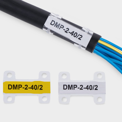 el715242 | Держатель маркера DMP-2-40/2 (под две каб.стяж., упак. 200 шт.), Elegir