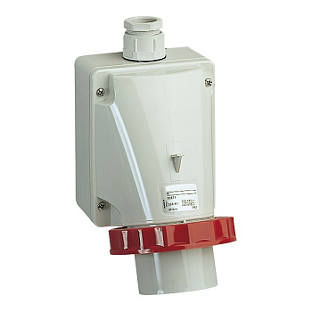 83570 | Настенная вилка, винтовое соединение, 32А, 3P+E, IP67, 380В, Schneider Electric