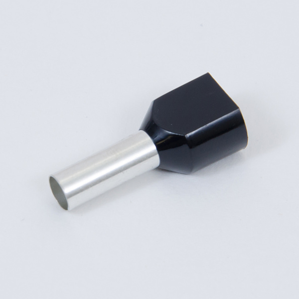 ID H 6.0/14/26x2 | Наконечник изолированный H 6.0/14/26x2, двойной, чёрный (уп.-100шт.), Clims