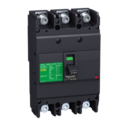 EZC250H3250 | Автоматический выключатель EZC250H TM-D 3P3d 250А 36кА, Schneider Electric
