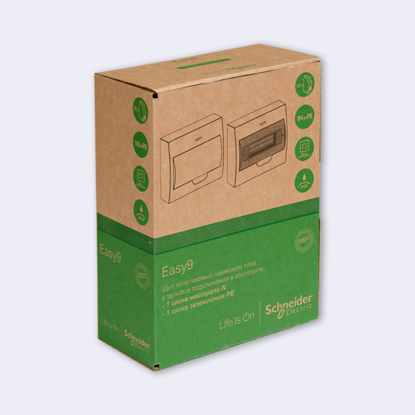 EZ9E112P2SRU | City9 Box корпус навесной с белой дв. 1ряд/12мод, Systeme Electric
