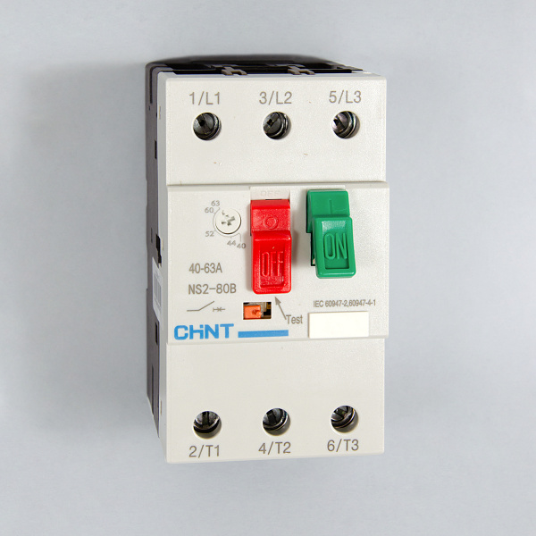Автоматический выключатель защиты двигателя NS2-80B 40А-63А, Chint, ch495088