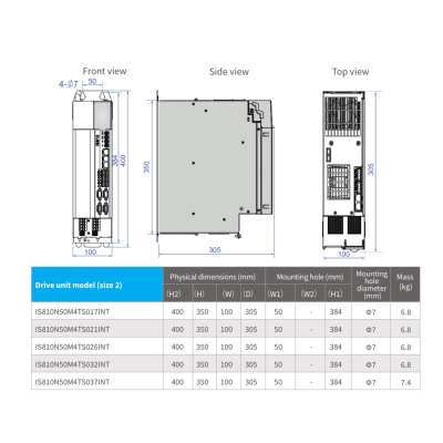 Сервоинвертор IS810N, 380В, 37А, EtherCat, STO 