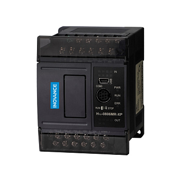 H1U-1208MR-XP | ПЛК H1U 12 Дискретных входов, 8 выходов реле, 1 x RS485, 1 x  RS422, 1 x  USB, Inovance