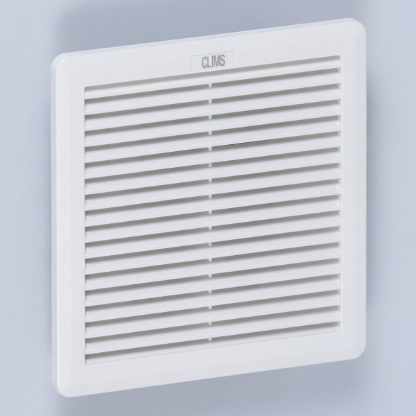 Вентилятор с фильтром 138 м3/ч, 230В AC, Slide 200x200мм, вырез 177x177мм, RAL7035