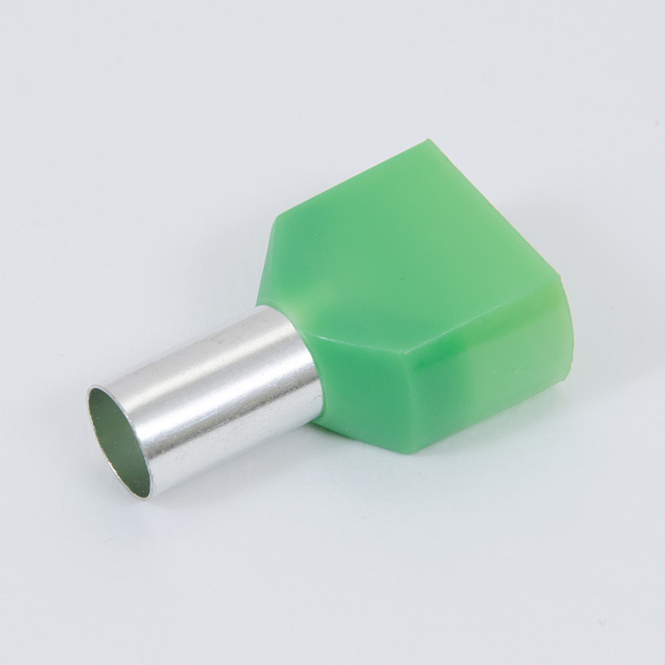 ID H 16/14/31x2 | Наконечник изолированный H 16/14/31,5x2, двойной, зелёный (уп.-50шт.), Clims