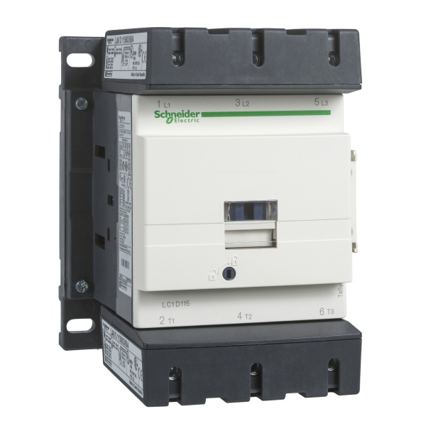 LC1D150B7 | Контактор, серия Tesys D, 3P, 150 А, AC3, 1 НО +1 НЗ, 24В AC, Под винт, Schneider Electric