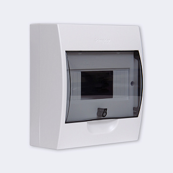 EZ9E108S2SRU | City9 Box корпус навесной с проз. дв. 1ряд/8мод, Systeme Electric