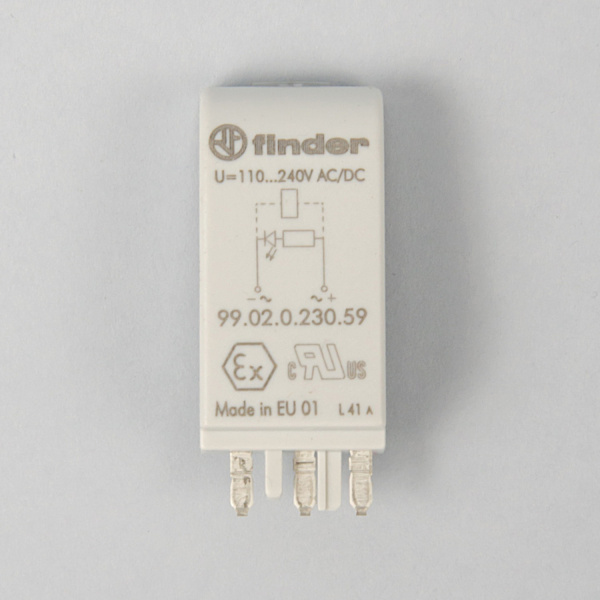 9902023059 | Зеленый LED; 110...240В AC/DC, Finder