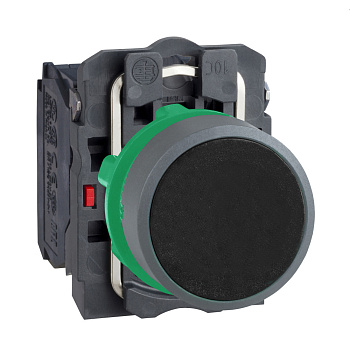 XB5AA25C0 | Кнопка без подсветки, с возвратом, 1НО+1НЗ, чёрная, C0, Schneider Electric