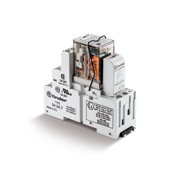 583490240059SMA | Интерфейсное реле, серия 58, винтовые клеммы, 24В DC, 7 А, 4 CO, AgNi, ATEX, Finder
