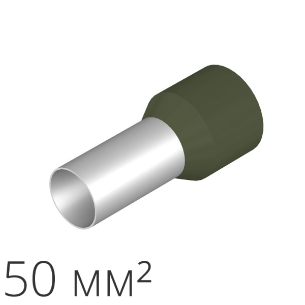 ID H 50/20/36 50 | Наконечник-гильза 50 мм² (уп.-50шт.), ID