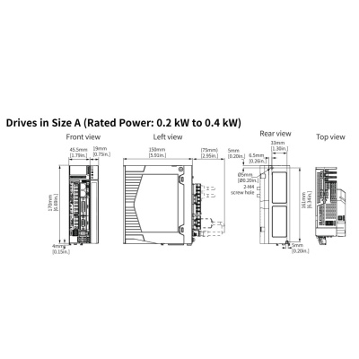 Сервопреобразователь SV680N, 220В, 1,6А, EtherCat, STO, рез. питание 24В 