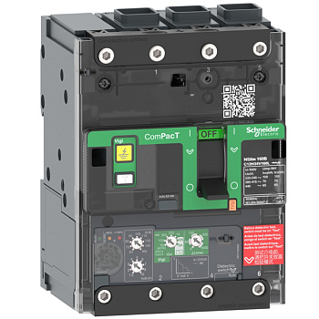 C12N34V160L | Автоматический выключатель NSXm 160N Micrologic 4.1 3P3d 160A 50кА Elink, Schneider Electric