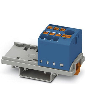 PC3273068 | Распределительный блок PTFIX 6/6X2,5-NS35, 7 клемм, синий, Push-In, Phoenix Contact
