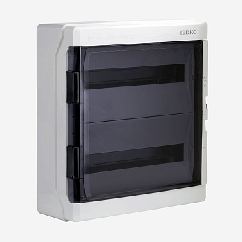 DKC RB36W6TGD Щиток настенный с дверцей 36 мод.,IP65, серый, с клеммным блоком 63А