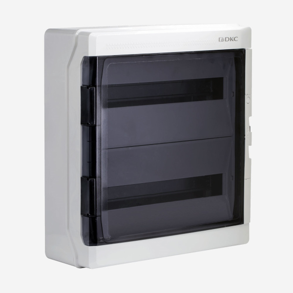 DKC RB36W6TGD Щиток настенный с дверцей 36 мод.,IP65, серый, с клеммным блоком 63А