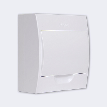 EZ9E108P2SRU | City9 Box корпус навесной с белой дв. 1ряд/8мод, Systeme Electric