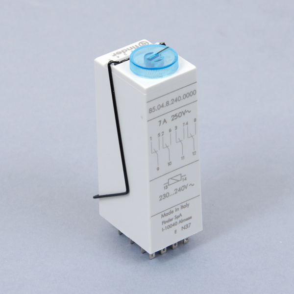 850482400000 | Таймер 85 серии, функции AI;DI;SW;GI, 4 СО, питание 240В АC, Finder