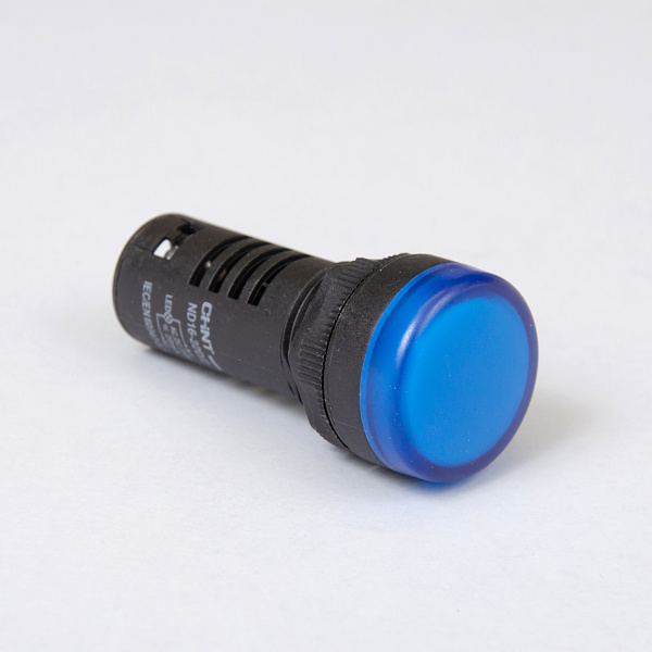 593074 | Индикатор ND16-22D/2 синий 230В AC/DC, Chint