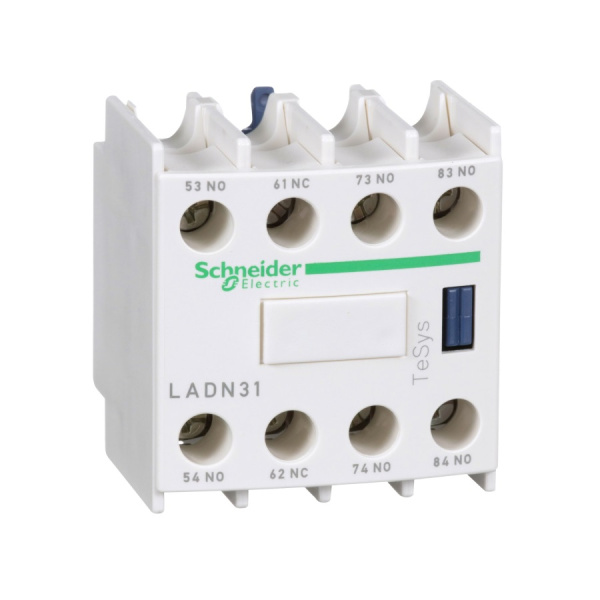 LADN31 | Блок дополнительных контактов, 3 НО + 1 НЗ, фронтальный монтаж, Schneider Electric