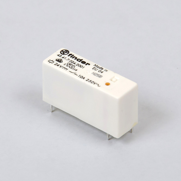 434170242001 | Миниатюрное реле, серия 43, 24В DC чувств., 10А, 1CO, Finder