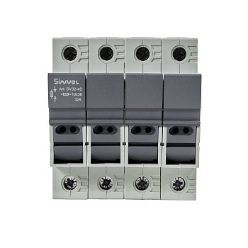 SV32-4S | Модульный ПВР, 32 А, 4Р, для 10х38мм, LED, 690 B AC/ 250 B DC, Sinvel 