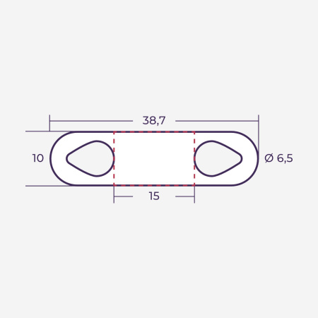 el523415100 | Маркер продеваемый PM-4-15x10 W белый (рул. 1800 шт.), Elegir