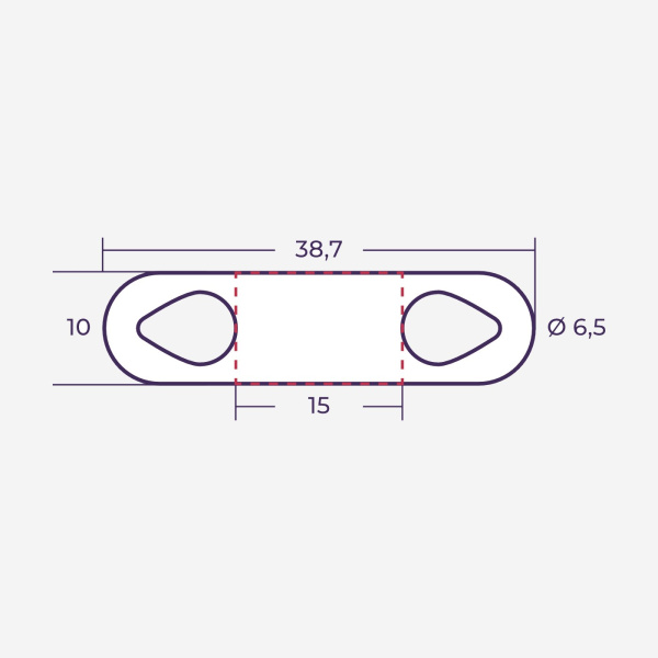 el523415100 | Маркер продеваемый PM-4-15x10 W белый (рул. 1800 шт.), Elegir