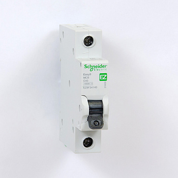 EZ9F34140 | Easy9, 1p, 40А, кривая C, 4,5кА — Автоматический выключатель, Schneider Electric