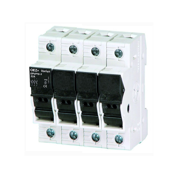 OEZ:43687 | ПВР, серия OPVP, 3p+N, 32А, для вставки 10x38мм, без индикации, OEZ 