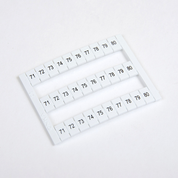 1060384 OD10-2,5 | Горизонт. марк-ка (71-80), для MRK 2,5. MRK 4S. OPK 2,5. OPK 4S. 1 лист - 30 шт., Onka 