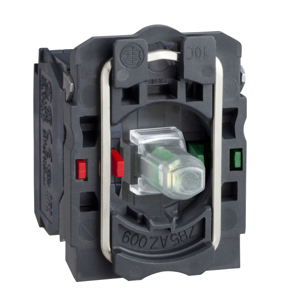 ZB5AW0B55 | Корпус кнопки с подсветкой, 24В AC/DC, оранжевая, 1НО+1НЗ, Schneider Electric