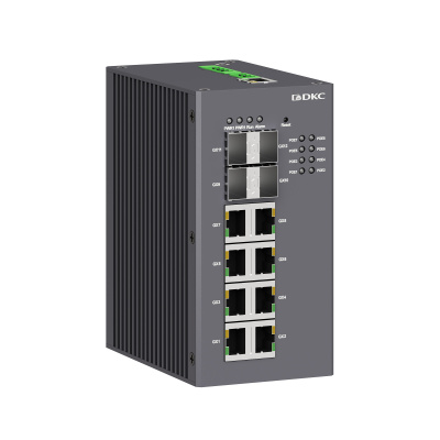 dkcN2000-4GX8GP-P4 | Промышленный управляемый коммутатор, с поддержкой PoE, 4×100Base-X, 1000Base-X, 10/100/1000Base-T(X), DKC
