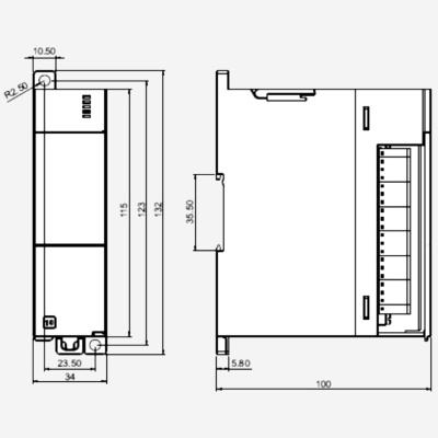 SM3BCEC | Модуль для подключения по шине EtherCAT, 
