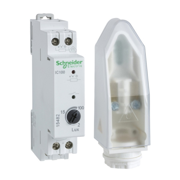 15482 | Сумеречный выключатель IC100 + настенный датчик, Schneider Electric