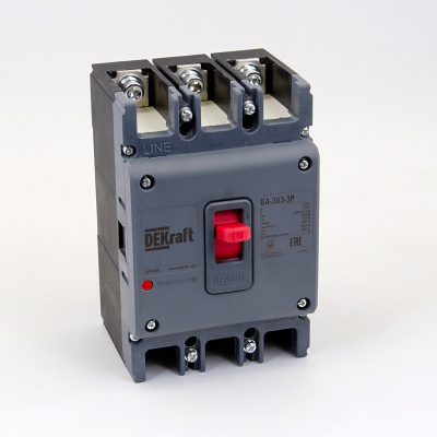 22751DEK | Силовой авт. выключатель 3P 125А 36кА ВА-303, Dekraft