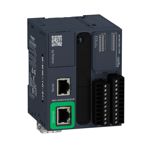 TM221ME16T | Программируемый логический контроллер Modicon M221 16IO, Schneider Electric