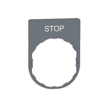 ZBYP2304C0 | Держатель маркировки, STOP, C0, Schneider Electric